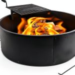 Outdoor Fire Ring Sunnydaze Decor Steel Matte-0