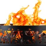 P&D Metal Works Rustic Fire Ring Alloy Steel Wood Burning-0