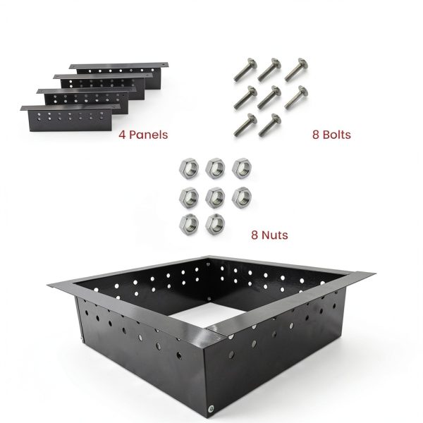 FEBTECH Square Fire Ring Smokeless Carbon Steel Outdoor-3