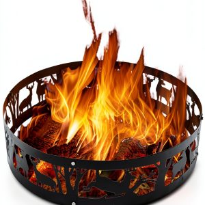Fire Pit Mini Tang Metal Round Outdoor Ring-0