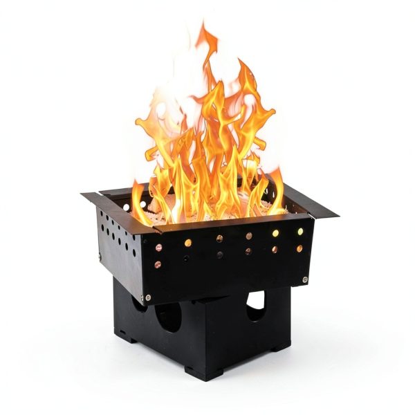 FEBTECH Square Fire Ring Smokeless Carbon Steel Outdoor-2