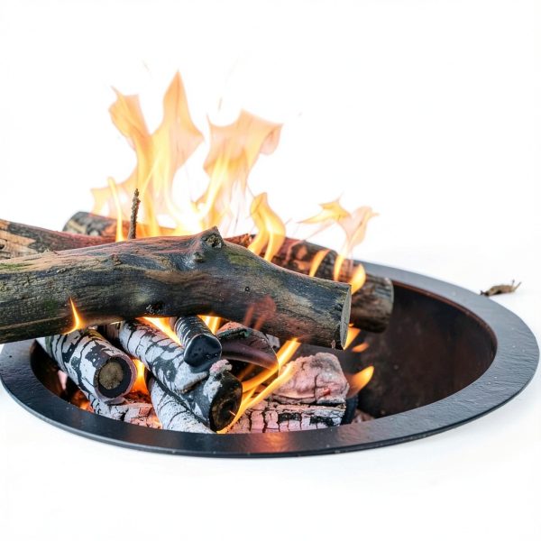 GJWCVL Fire Pit Steel Outdoor Wood Burning Industrial Design-2