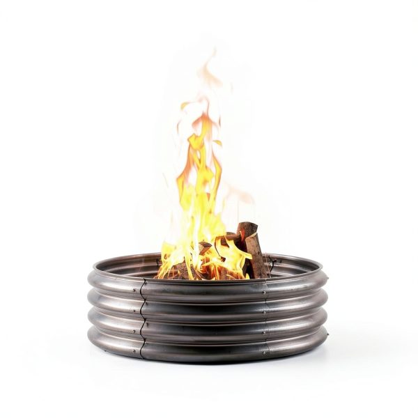 Stainless Steel Fire Ring Sersper 3ft Outdoor-3