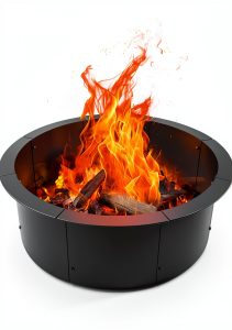 GJWCVL Fire Pit Steel Outdoor Wood Burning Industrial Design-0