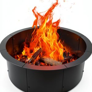 GJWCVL Fire Pit Steel Outdoor Wood Burning Industrial Design-0