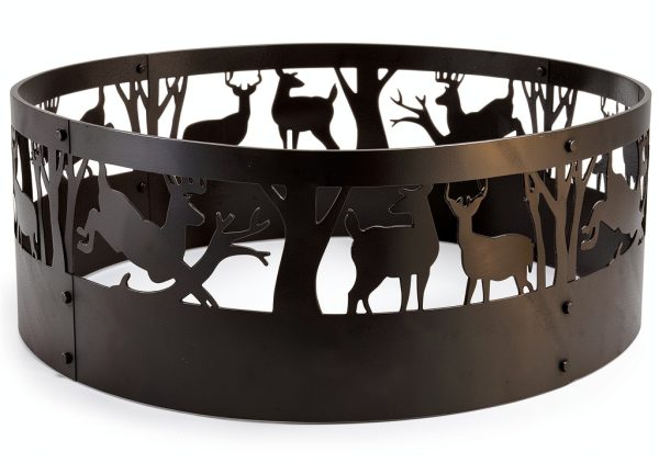 Kapler Fire Ring Steel 36 Inch Outdoor Camping Wood Burning-7
