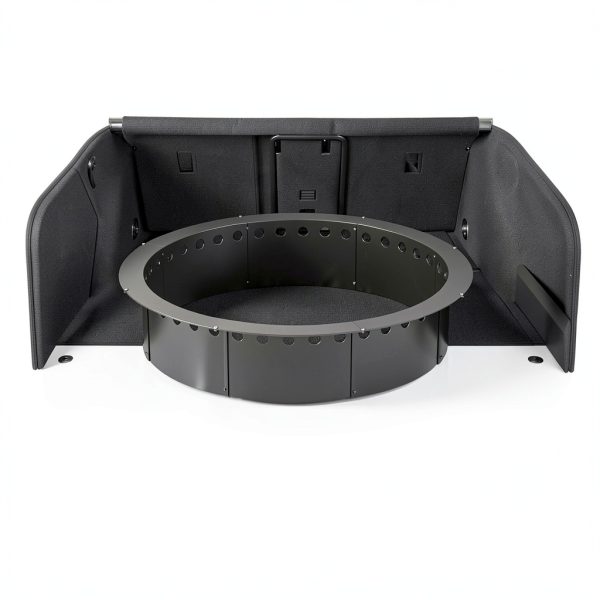 TUSGENK Fire Ring Black Iron 39 Inch Outdoor-4