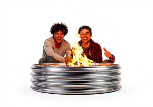 Stainless Steel Fire Ring Sersper 3ft Outdoor-7