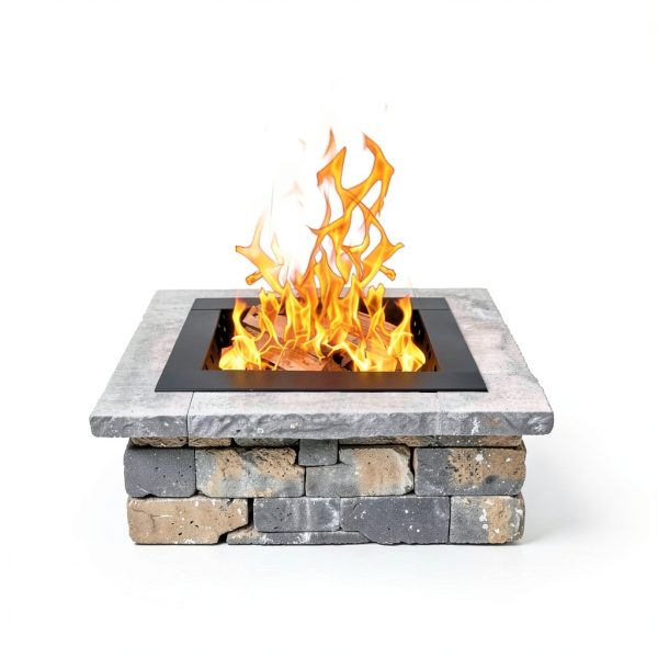 Carbon Steel Fire Pit Ring FEBTECH Square Design-6