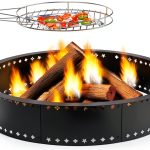 Duxeuwe Wood Fire Pit Smokeless Design With Grill Grate-0