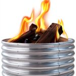 FORTUNO Fire Ring Outdoor Galvanized Steel Raised Bed-0