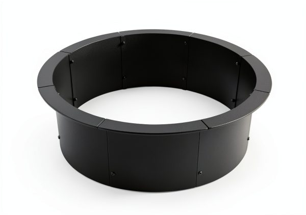 GJWCVL Fire Pit Steel Outdoor Wood Burning Industrial Design-1