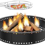 Duxeuwe Wood Fire Pit Smokeless Design with Grill Grate-0