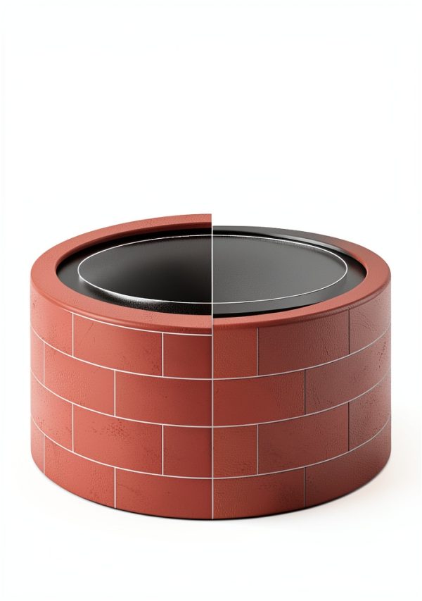 Outdoor Fire Ring Sunnydaze Decor Steel Matte-2