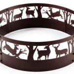 Kapler Fire Ring Steel 36 Inch Outdoor Camping Wood Burning-0