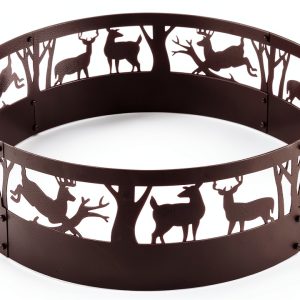 Kapler Fire Ring Steel 36 Inch Outdoor Camping Wood Burning-0