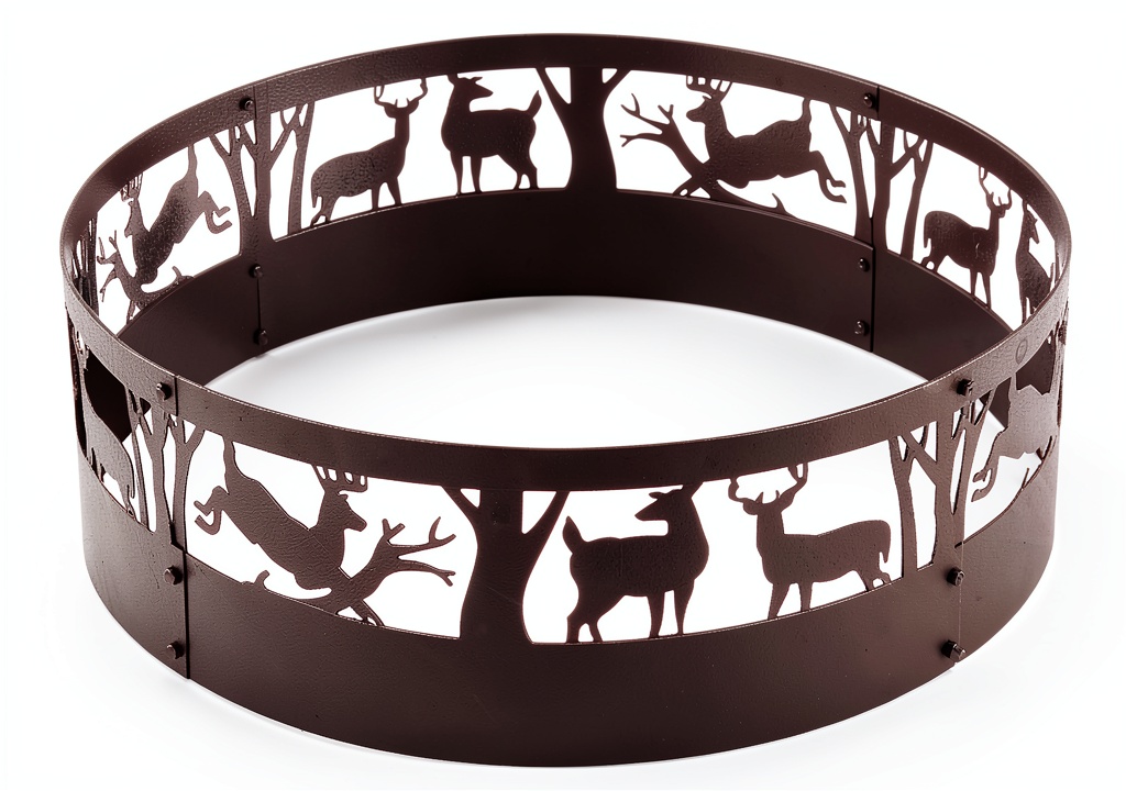 Kapler Fire Ring assembled in a backyard setting