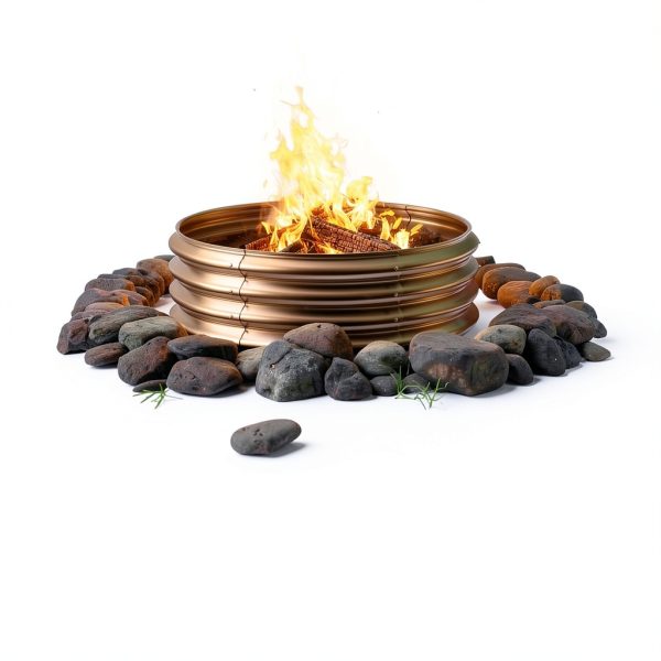 Stainless Steel Fire Ring Sersper 3ft Outdoor-1
