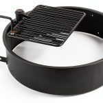 Titan Fire Ring with Swivel Grate 32 Inch Steel Fire Pit-0