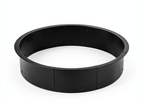 Alloy Steel Fire Pit Ring DAMEING Minimalist Black-1