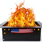 Carbon Steel Fire Pit Ring FEBTECH Square Design-0
