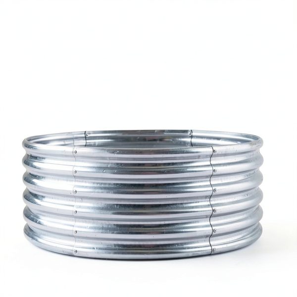 FORTUNO Fire Ring Outdoor Galvanized Steel Raised Bed-1