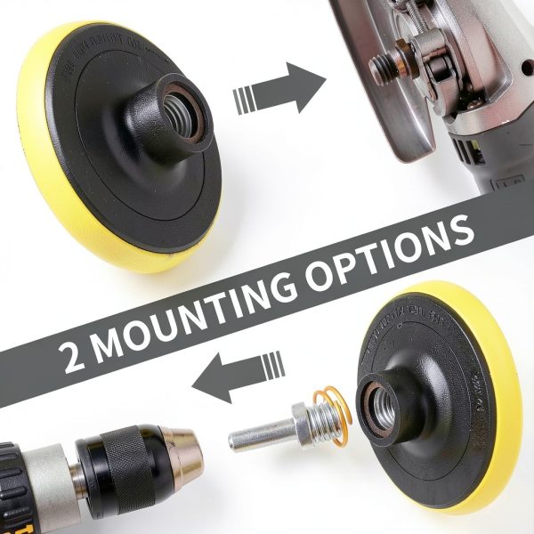 Boounyatin 4 Inch Hook Loop Sanding Discs Aluminum-2